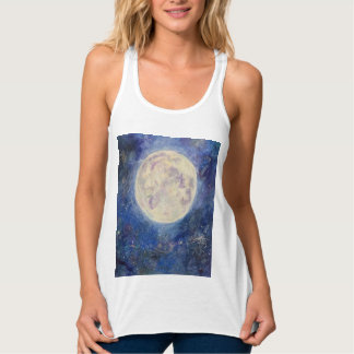 Heller Vollmond-Nachthimmel Maureen Girard Tank Top