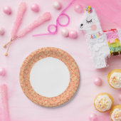 Heller, warmer Hintergrund im Vintagen Stil. Pappteller (Party)