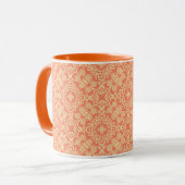 Heller, warmer Hintergrund im Vintagen Stil. Tasse (Vorderseite Links)