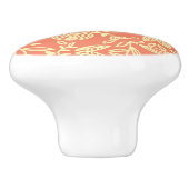 Heller warmer Hintergrund in der Vintagen Art Keramikknauf (Seitenansicht)