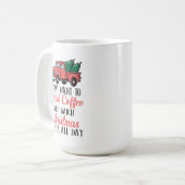 Heller Weihnachtsgeist im Coffee Cup-Design Kaffeetasse (Vorderseite Links)