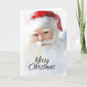 Heller Weihnachtsmann Weihnachten Karte