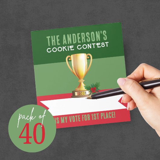 Heller Weihnachtswettbewerb Abstimmung Notepad Pac Notizblock