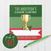 Heller Weihnachtswettbewerb Abstimmung Notepad Pac Notizblock