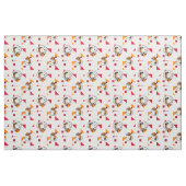 Heller Weißer Snoopy-Astronaut-Geometrie Stoff (Fat Quarter (45,7 x 55,9 cm))
