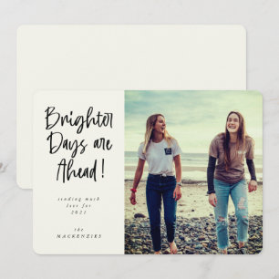 Hellere Tage stehen vor dem neuen Foto Feiertagskarte