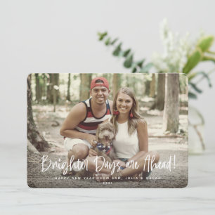 Hellere Tage stehen vor dem neuen Foto Feiertagskarte