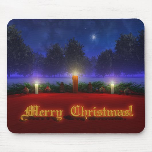 Helleres Visions-Weihnachten Mousepad (Vorne)
