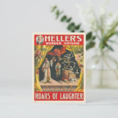 Hellers Wonder Coterie Vintage Poster Postkarte (Stehend Vorderseite)