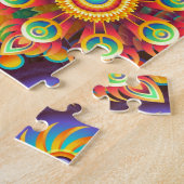 Helles Abstraktes Blume Muster Puzzle (Seite)