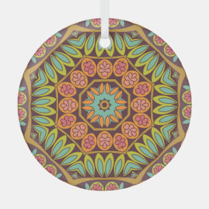 Helles abstraktes Blumendesign. Ornament Aus Glas