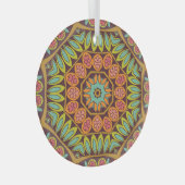 Helles abstraktes Blumendesign. Ornament Aus Glas (Vorderseite Rechts)