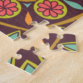 Helles abstraktes Blumendesign. Puzzle (Seite)