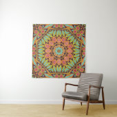 Helles abstraktes Blumendesign. Wandteppich (Beispiel (Horizontal))