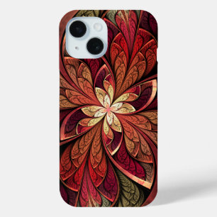 Helles, Abstraktes, gestanztes Glasmuster iPhone 15 Hülle