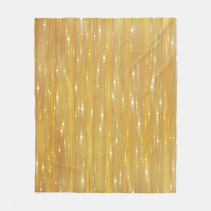Helles abstraktes Goldenes mit Glitter Fleecedecke