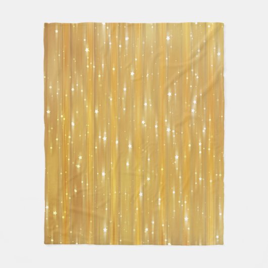 Helles abstraktes Goldenes mit Glitter Fleecedecke (Vorderseite)