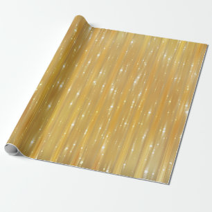 Helles abstraktes Goldenes mit Glitter Geschenkpapier