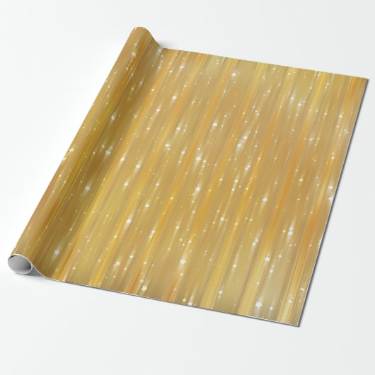 Helles abstraktes Goldenes mit Glitter Geschenkpapier (Ungerollt)