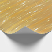 Helles abstraktes Goldenes mit Glitter Geschenkpapier (Ecke)