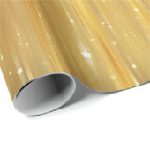Helles abstraktes Goldenes mit Glitter Geschenkpapier (Rolleneckpunkt)