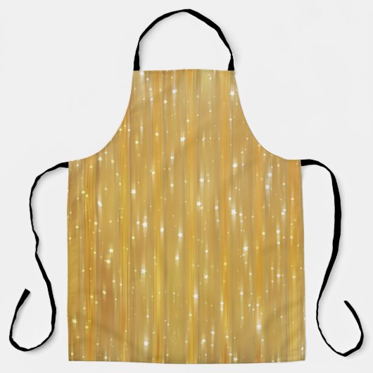 Helles abstraktes Goldenes mit Glitter Schürze (Vorderseite)