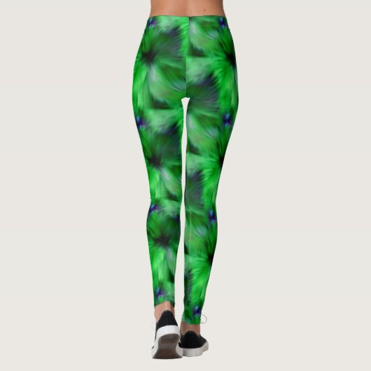 Helles Abstraktes Kunstmuster Leggings (Rückseite)