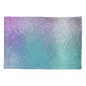 Helles Abstraktes Mosaik, mehrfarbiger Glanz Kissenbezug (Rückseite)