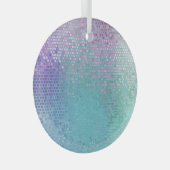 Helles Abstraktes Mosaik, mehrfarbiger Glanz Ornament Aus Glas (Vorderseite Rechts)