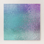 Helles Abstraktes Mosaik, mehrfarbiger Glanz Puzzle (Horizontal)