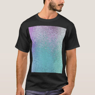 Helles Abstraktes Mosaik, mehrfarbiger Glanz T-Shirt
