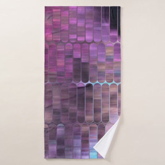 Helles abstraktes Mosaik mit Glanz Badehandtuch (Badehandtuch)
