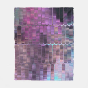 Helles abstraktes Mosaik mit Glanz Fleecedecke