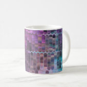 Helles abstraktes Mosaik mit Glanz Kaffeetasse (VorderseiteRechts)