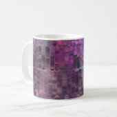 Helles abstraktes Mosaik mit Glanz Kaffeetasse (Vorderseite Links)