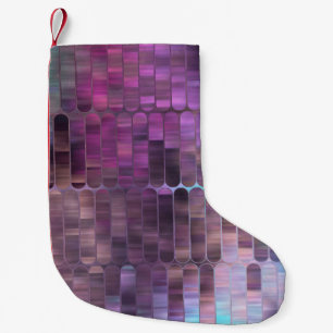 Helles abstraktes Mosaik mit Glanz Kleiner Weihnachtsstrumpf