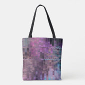 Helles abstraktes Mosaik mit Glanz Tasche (Rückseite)
