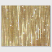 Helles, abstraktes Mosaik mit goldfarbenem Hinterg Geschenkpapier (Flach)