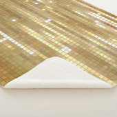 Helles, abstraktes Mosaik mit goldfarbenem Hinterg Sherpadecke (3/4)