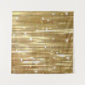 Helles, abstraktes Mosaik mit goldfarbenem Hinterg Wandteppich (Vorderseite (Horizontal))