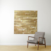 Helles, abstraktes Mosaik mit goldfarbenem Hinterg Wandteppich (Beispiel (Horizontal))
