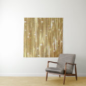 Helles, abstraktes Mosaik mit goldfarbenem Hinterg Wandteppich (Beispiel)