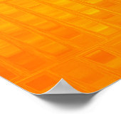 Helles, abstraktes Mosaik-Orange-Hintergrund mit G Poster (Ecke)