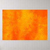 Helles, abstraktes Mosaik-Orange-Hintergrund mit G Poster (Vorne)