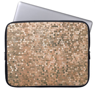 Helles abstraktes Mosaik Vintager Hintergrund mit Laptopschutzhülle
