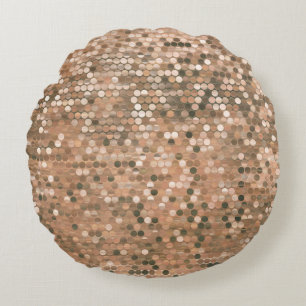 Helles abstraktes Mosaik Vintager Hintergrund mit  Rundes Kissen