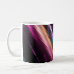 Helles abstraktes Mosaikmosaik mit mehrfarbigem Hi Kaffeetasse
