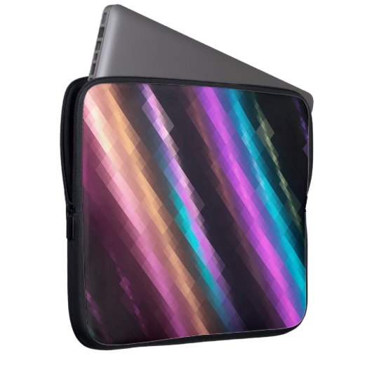 Helles abstraktes Mosaikmosaik mit mehrfarbigem Hi Laptopschutzhülle (Vorne Rechts)