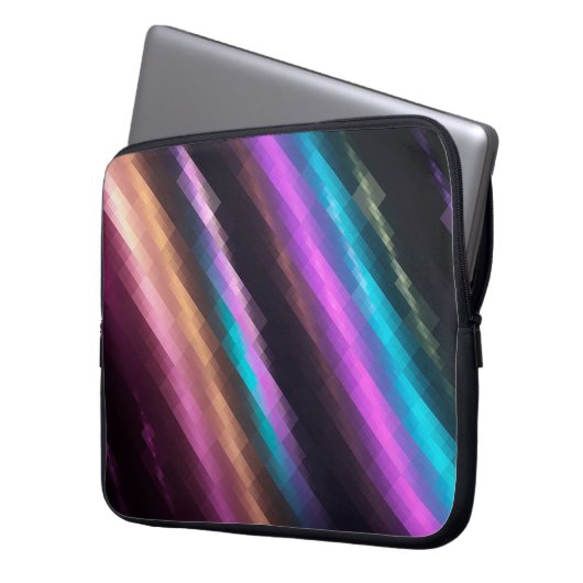 Helles abstraktes Mosaikmosaik mit mehrfarbigem Hi Laptopschutzhülle (Vorderseite Links)