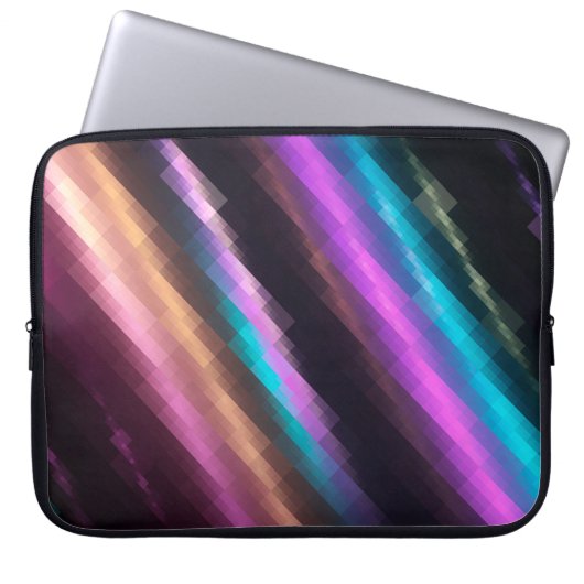 Helles abstraktes Mosaikmosaik mit mehrfarbigem Hi Laptopschutzhülle (Vorderseite)